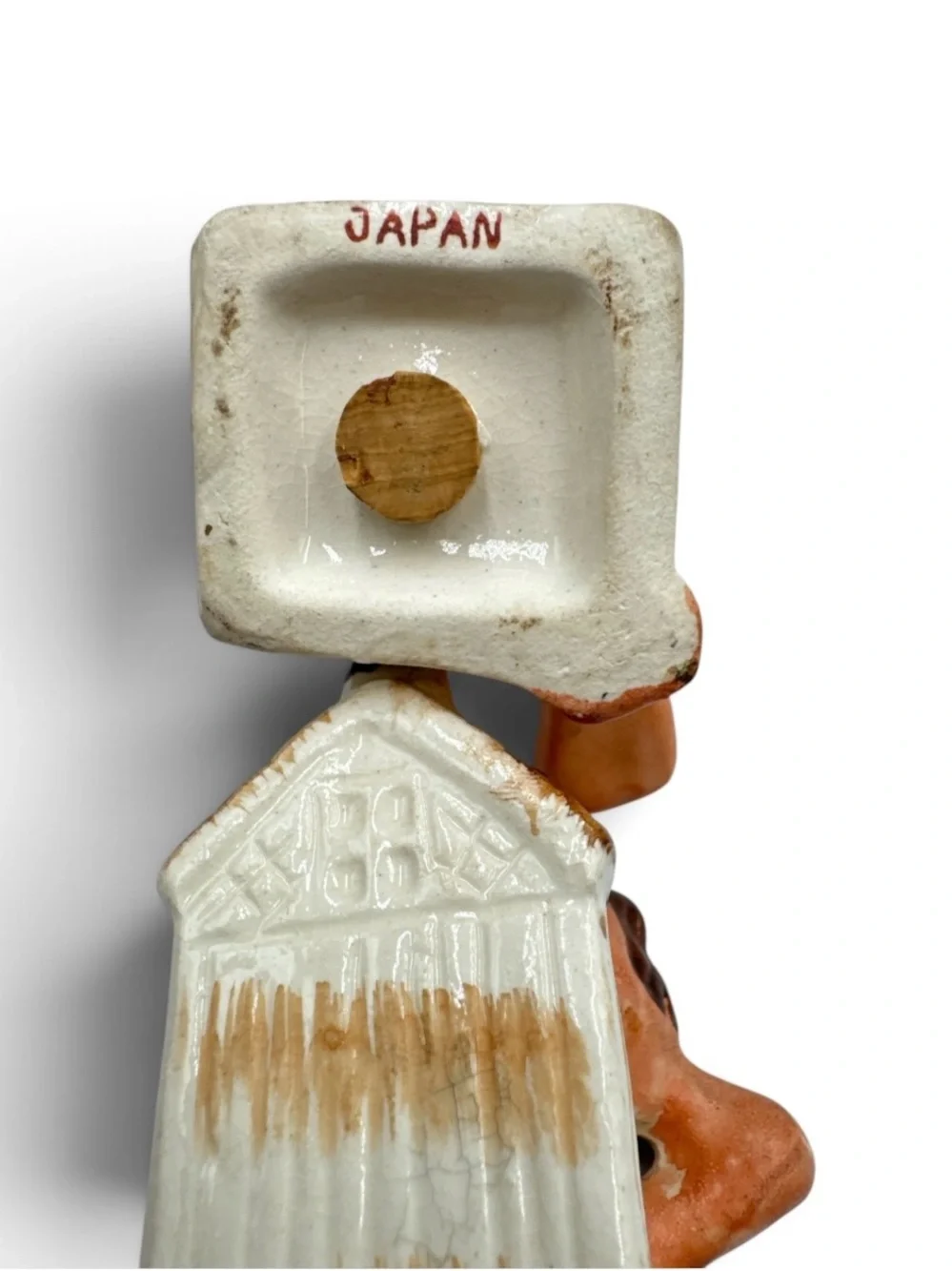 Vintage 1950s Japan Ceramic Nudie Outhouse Salt Pepper Shakers Adult Novelty